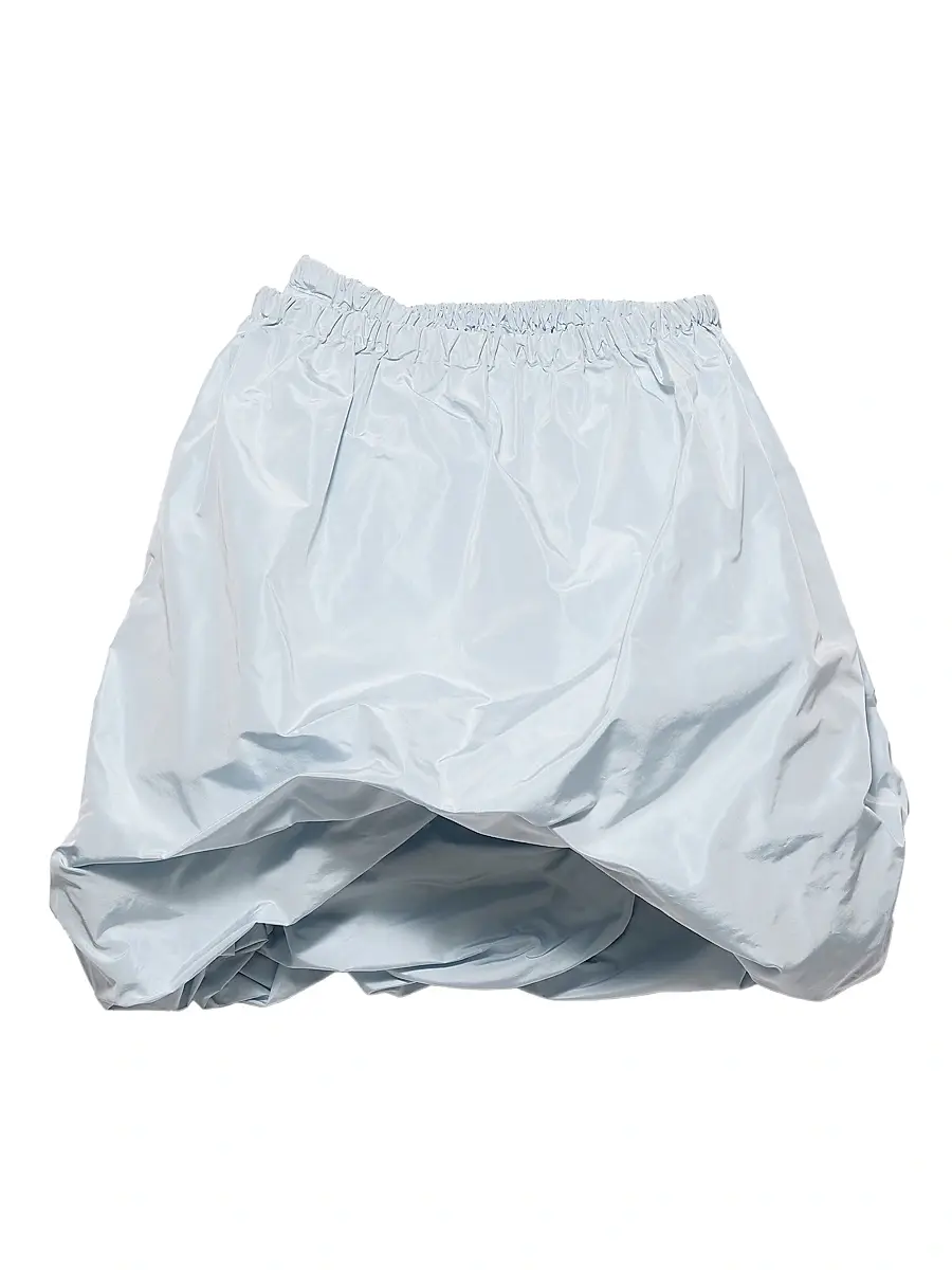 Prada Women's Technical Taffeta Skirt - Grey | Thumbnail 13