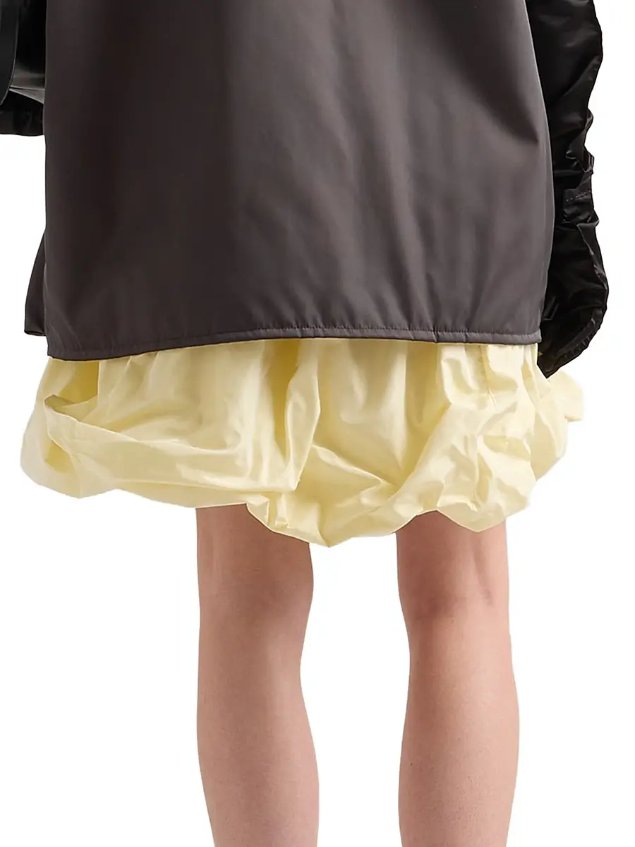 Prada Women's Technical Taffeta Skirt - Grey | Thumbnail 21