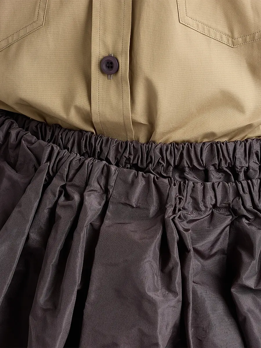 Prada Women's Technical Taffeta Skirt - Grey | Thumbnail 5