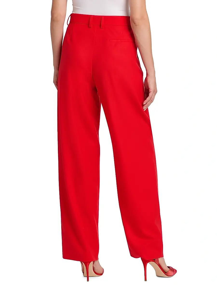 Giorgio Armani Women's Virgin Wool Wide-Leg Trousers | Thumbnail 5 Giorgio Armani Women's Virgin Wool Wide-Leg Trousers | Thumbnail 5