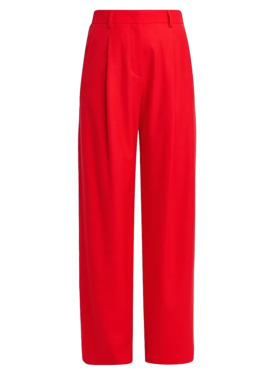 Giorgio Armani Women's Virgin Wool Wide-Leg Trousers
