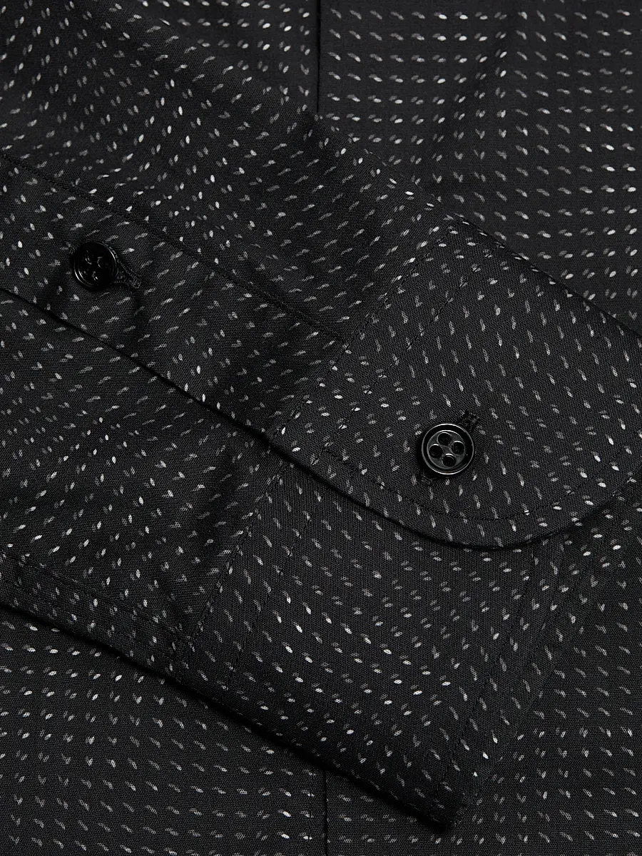Emporio Armani Men's Micro-Dash Stretch-Cotton Jersey Shirt | Thumbnail 7