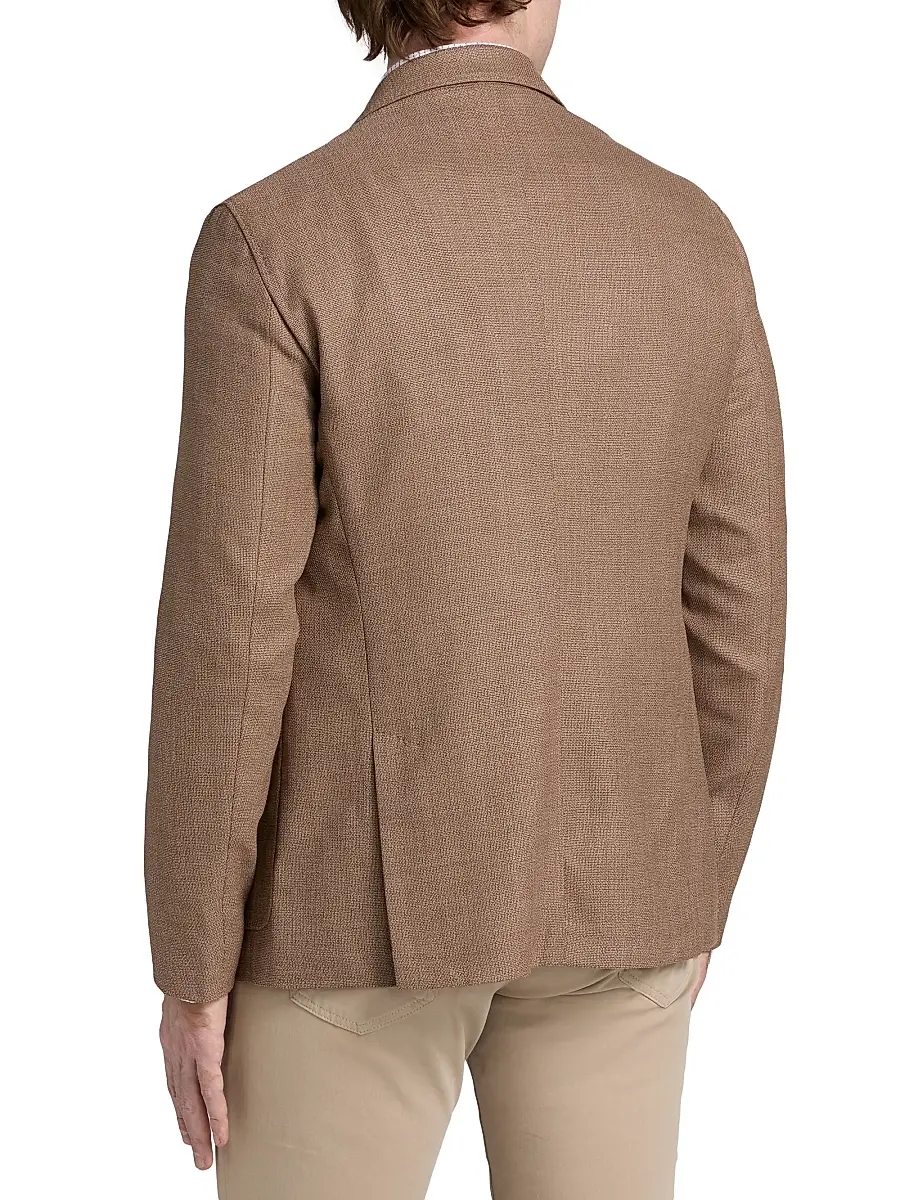 Emporio Armani Men's Textured Wool Jacket | Thumbnail 5 Emporio Armani Men's Textured Wool Jacket | Thumbnail 5