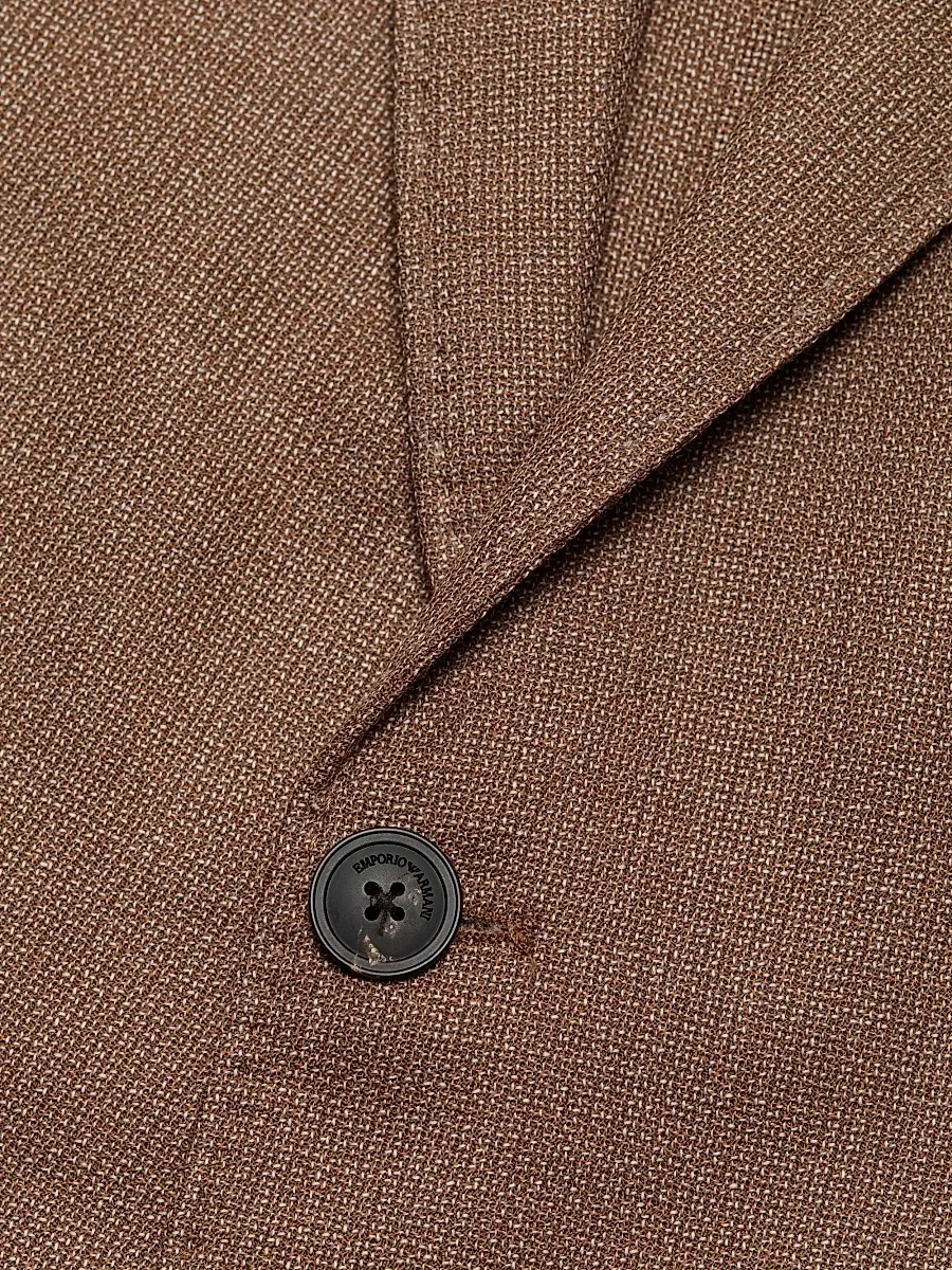 Emporio Armani Men's Textured Wool Jacket | Thumbnail 7 Emporio Armani Men's Textured Wool Jacket | Thumbnail 7