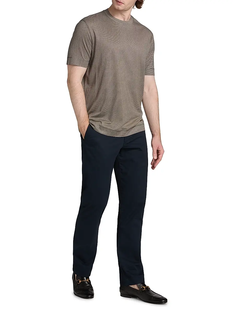 Emporio Armani Men's Geometric-Print Jersey Crewneck T-Shirt | Thumbnail 2 Emporio Armani Men's Geometric-Print Jersey Crewneck T-Shirt | Thumbnail 2