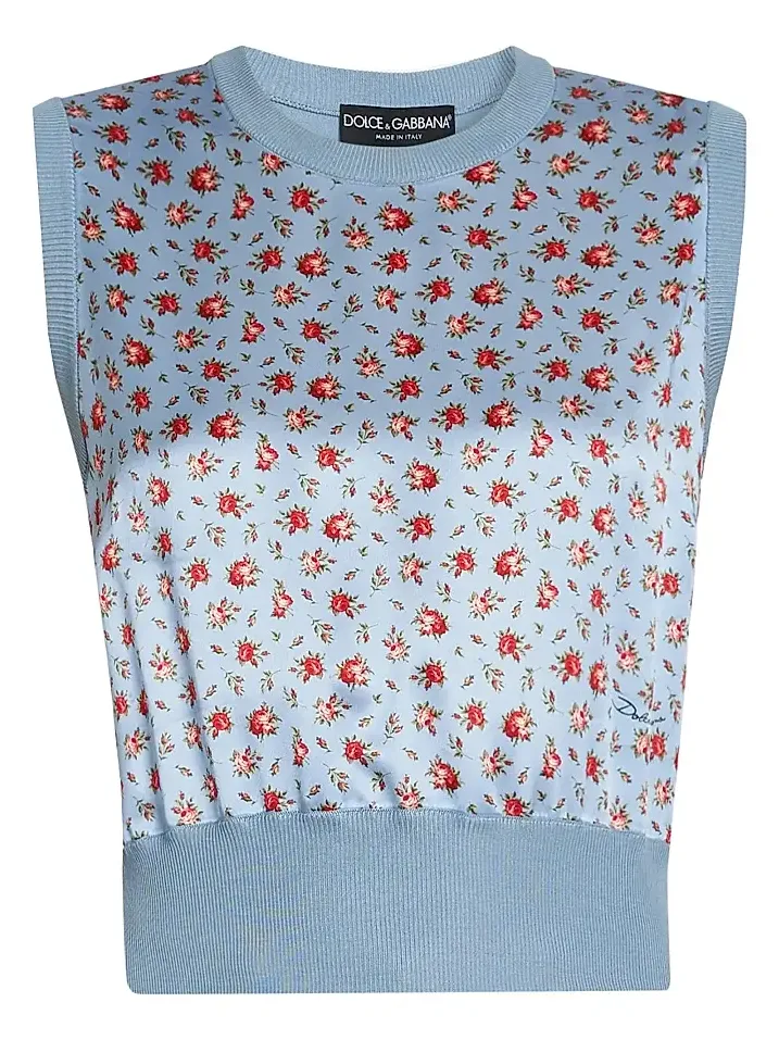Women's Floral Silk Tank Women's Floral Silk Tank
