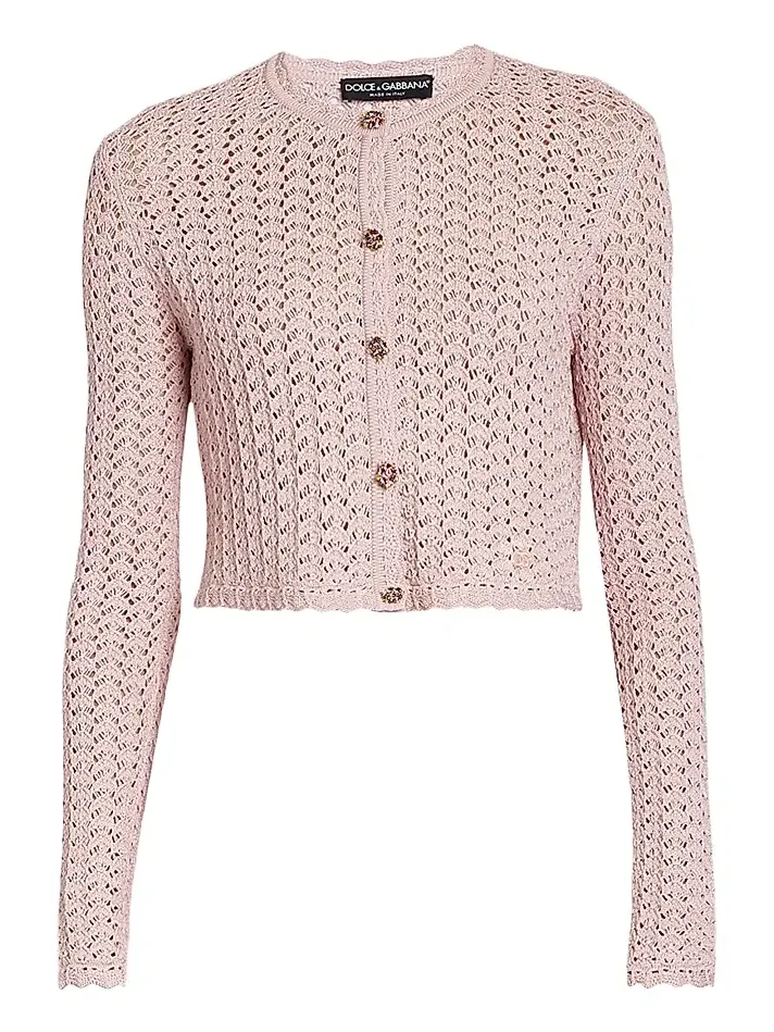 Women's Crochet Knit Crop Cardigan Women's Crochet Knit Crop Cardigan