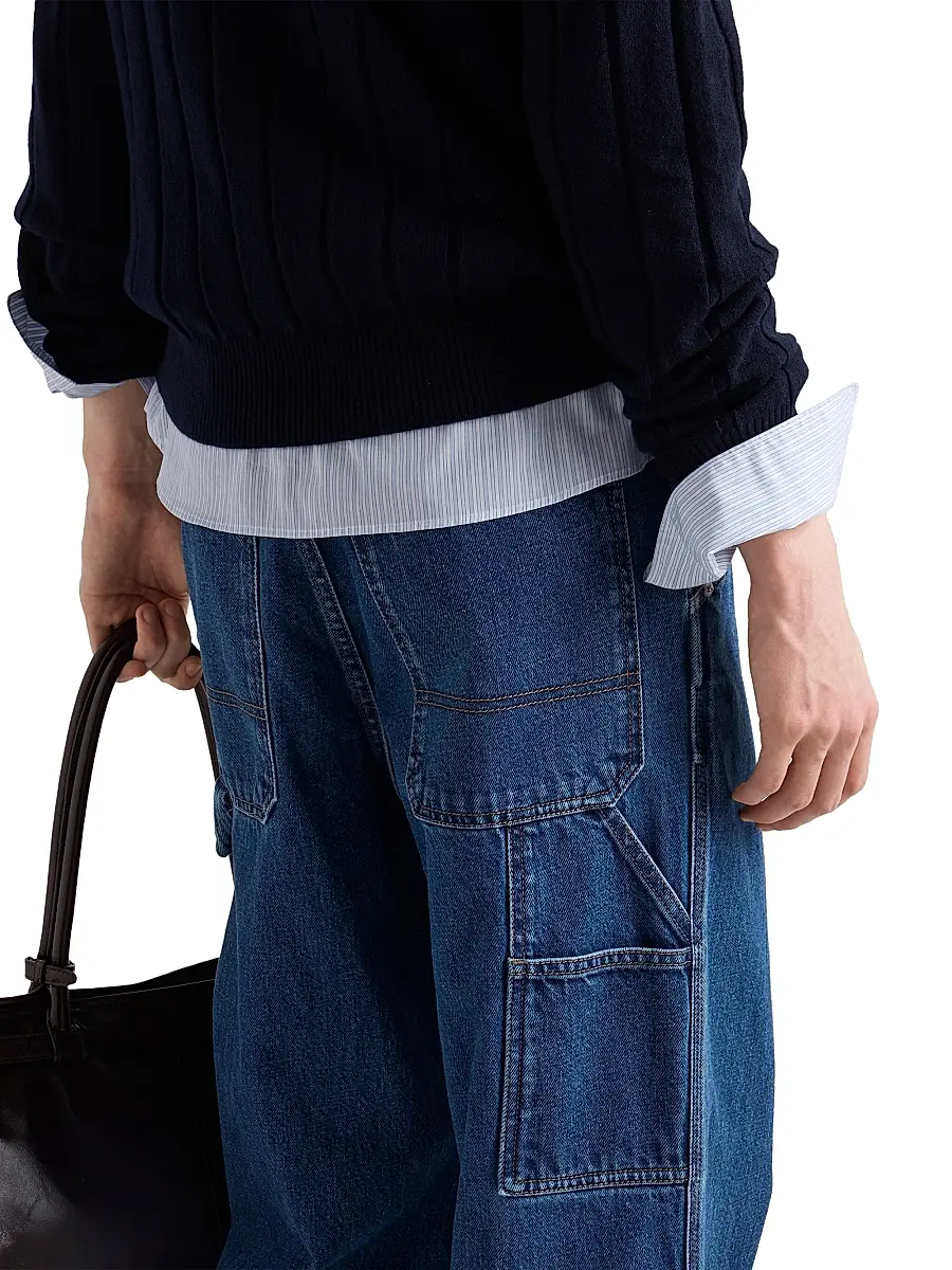 Prada Men's Light Denim Pants - Blue | Thumbnail 5 Prada Men's Light Denim Pants - Blue | Thumbnail 5