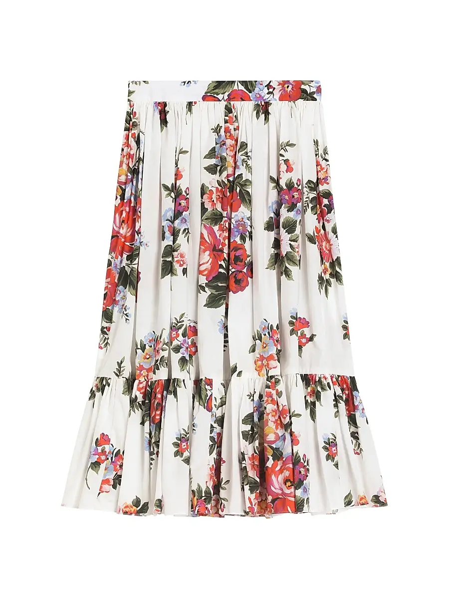 Dolce & Gabbana Girl's Little Girl's & Girl's Floral Cotton Skirt | Thumbnail 2