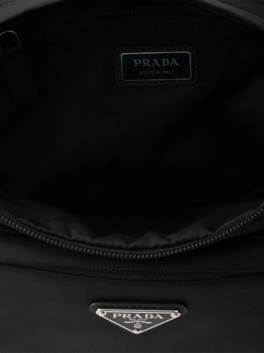 Prada Men's Re-Nylon and Leather Crossbody Bag | Thumbnail 6 Prada Men's Re-Nylon and Leather Crossbody Bag | Thumbnail 6