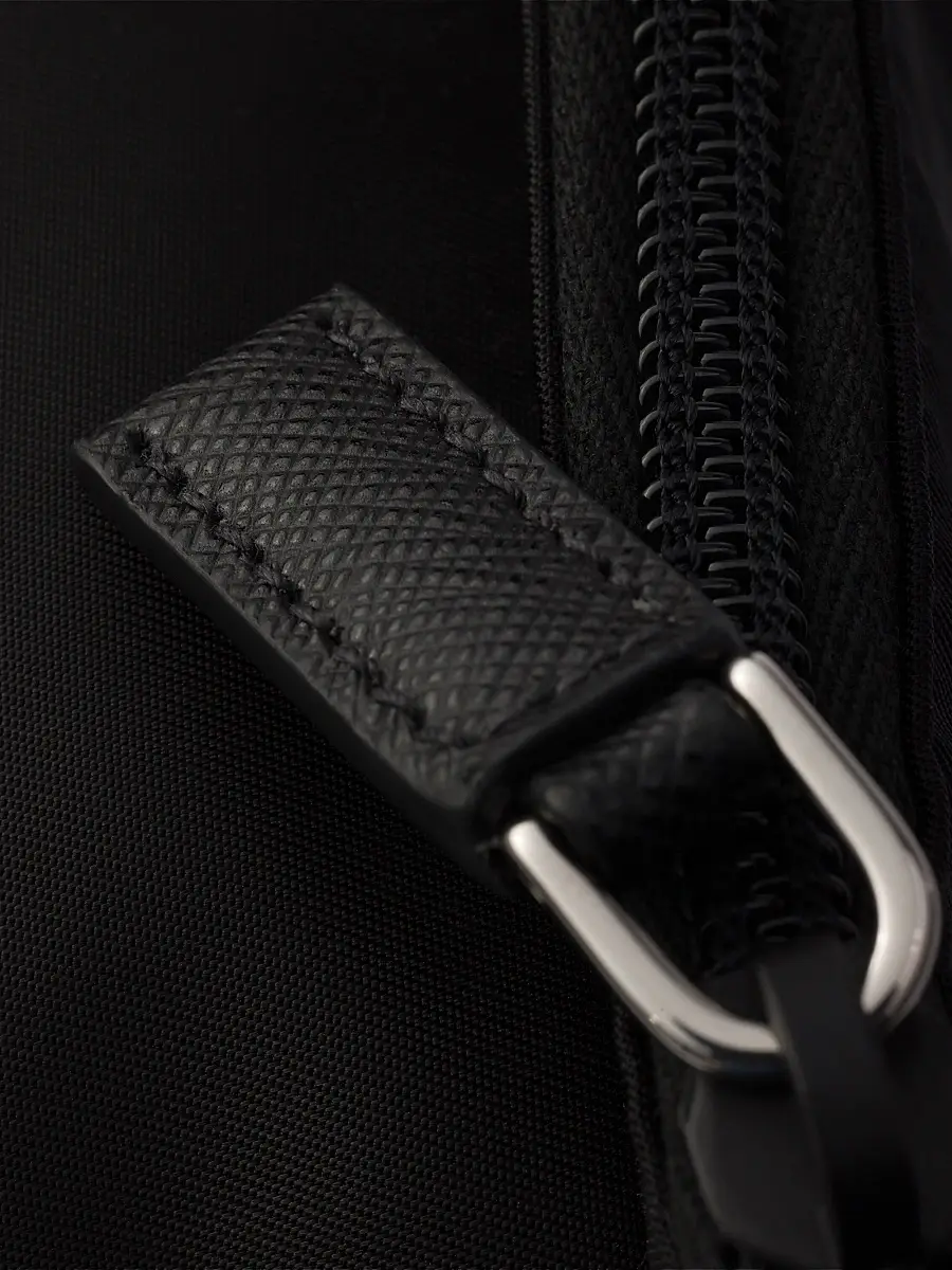 Prada Men's Re-Nylon and Leather Crossbody Bag | Thumbnail 7 Prada Men's Re-Nylon and Leather Crossbody Bag | Thumbnail 7