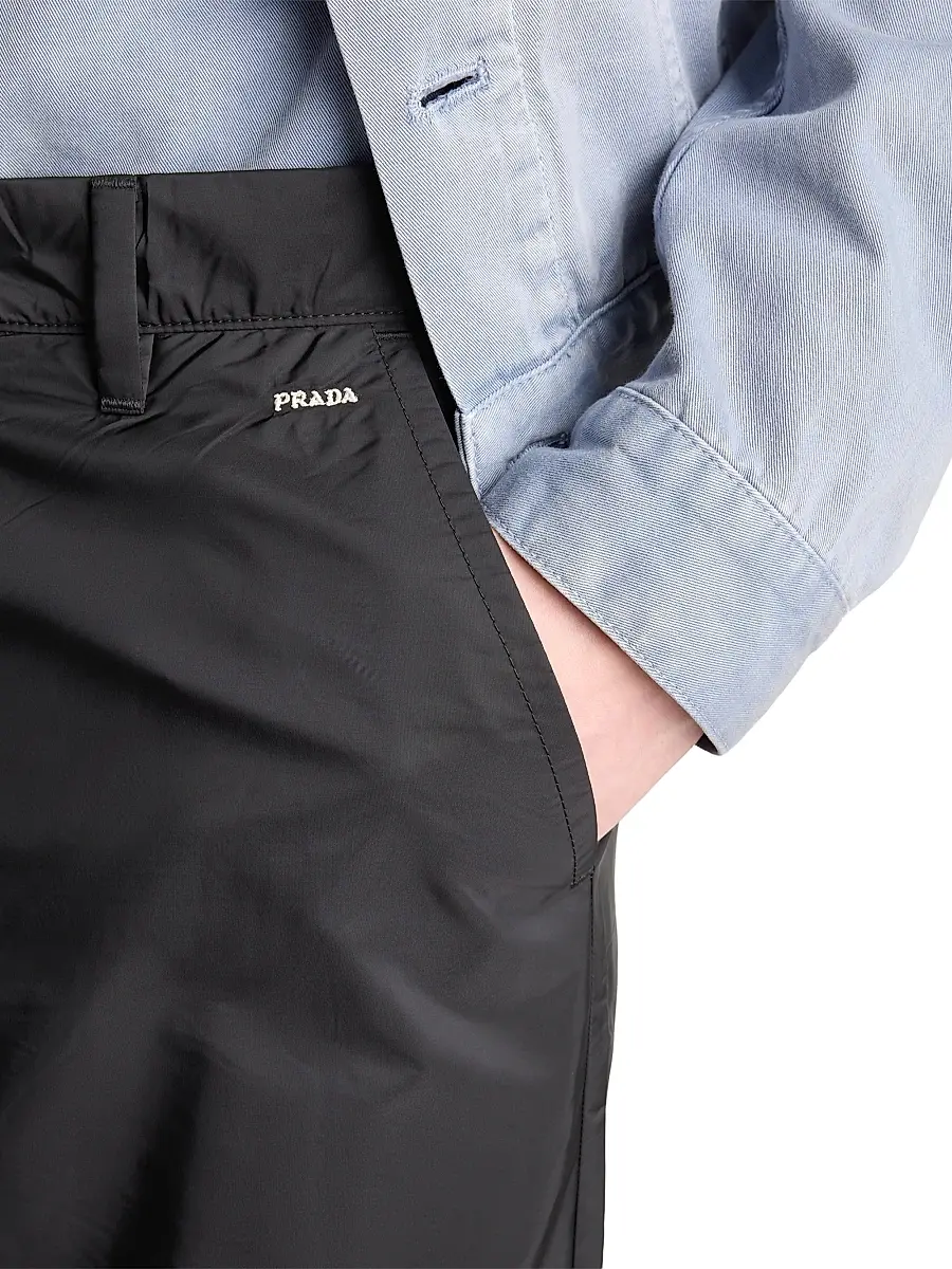 Prada Men's Re-Nylon Pants - Black | Thumbnail 4 Prada Men's Re-Nylon Pants - Black | Thumbnail 4