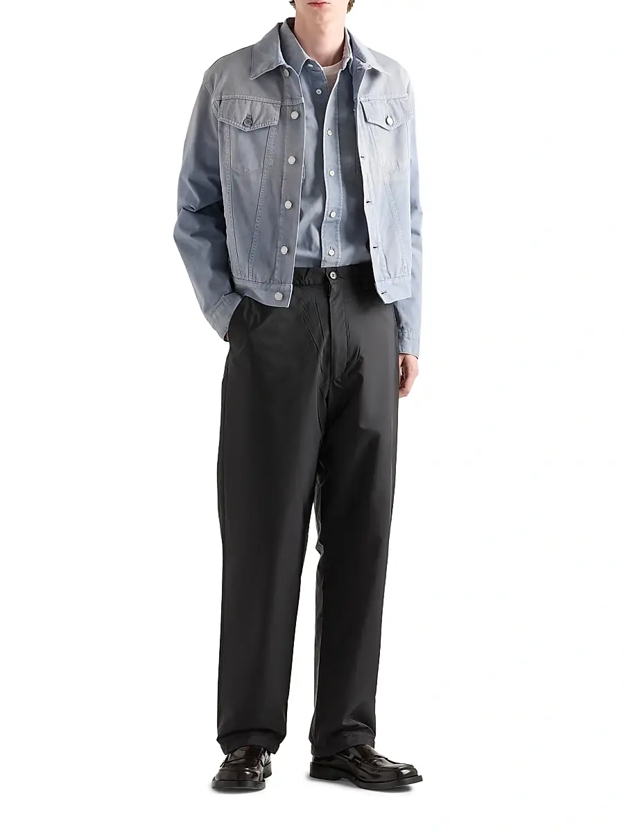 Prada Men's Re-Nylon Pants - Black | Thumbnail 5 Prada Men's Re-Nylon Pants - Black | Thumbnail 5
