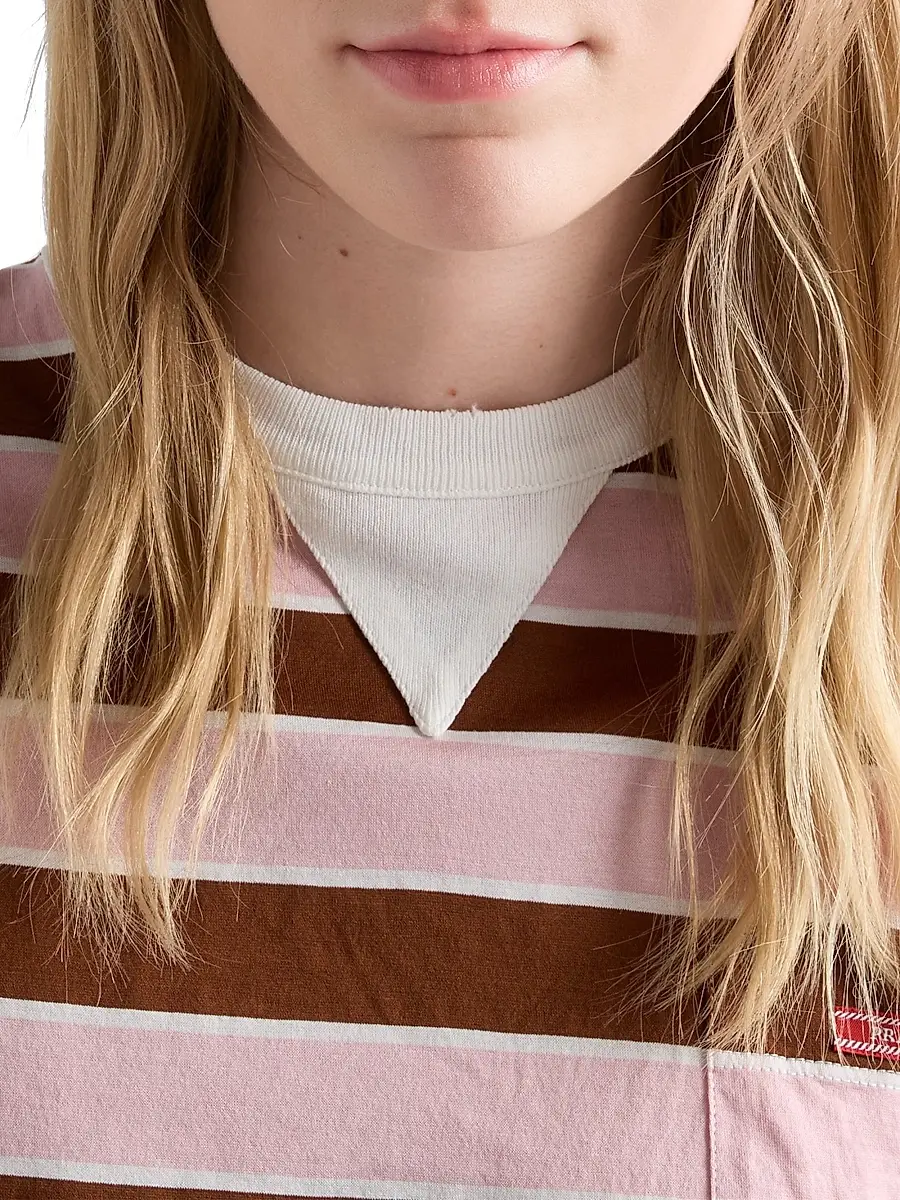 Prada Women's Bayadere Striped Lisle Cotton T-Shirt | Thumbnail 5 Prada Women's Bayadere Striped Lisle Cotton T-Shirt | Thumbnail 5
