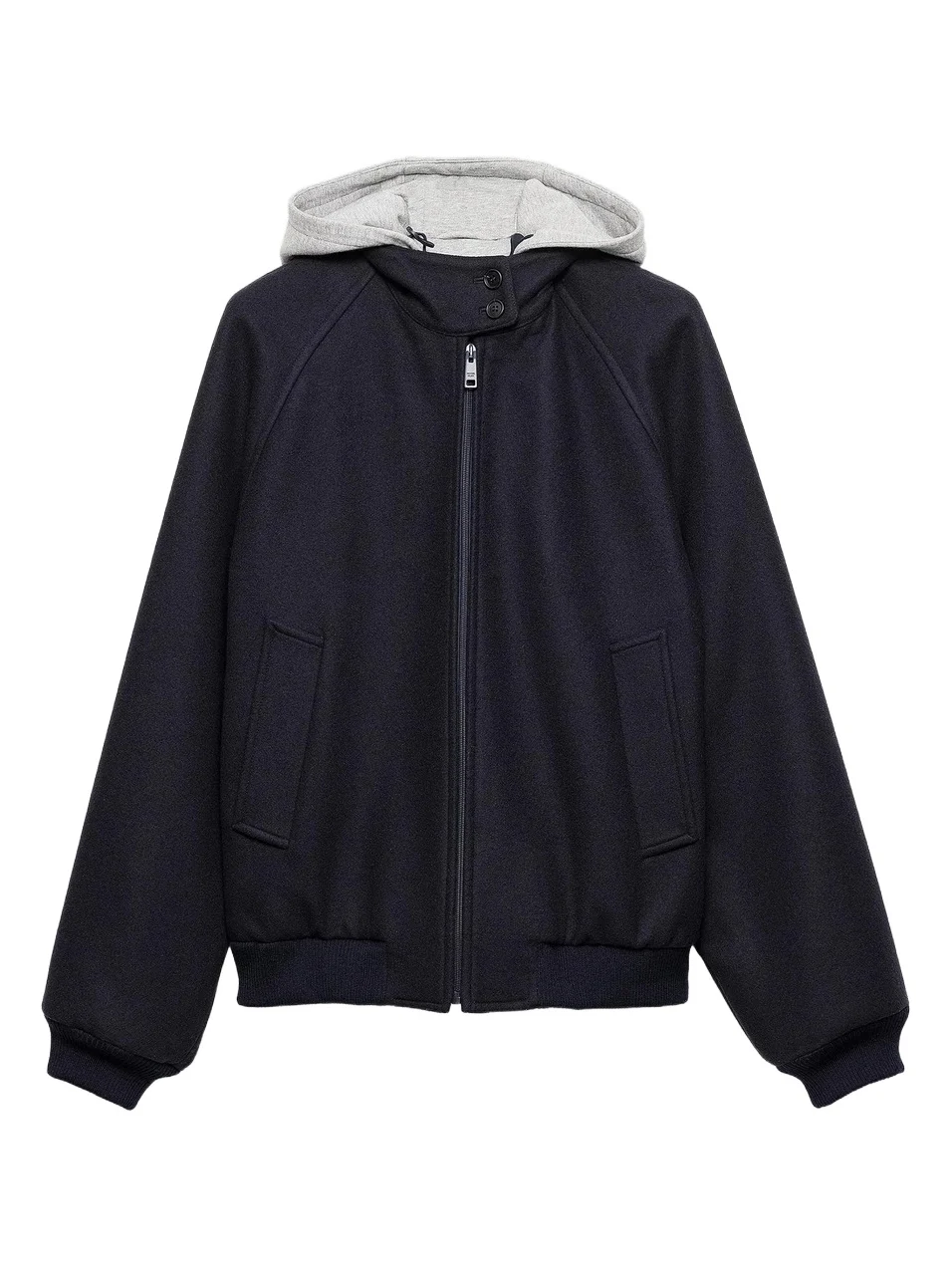 Prada Women's Cloth and Cotton Fleece Jacket