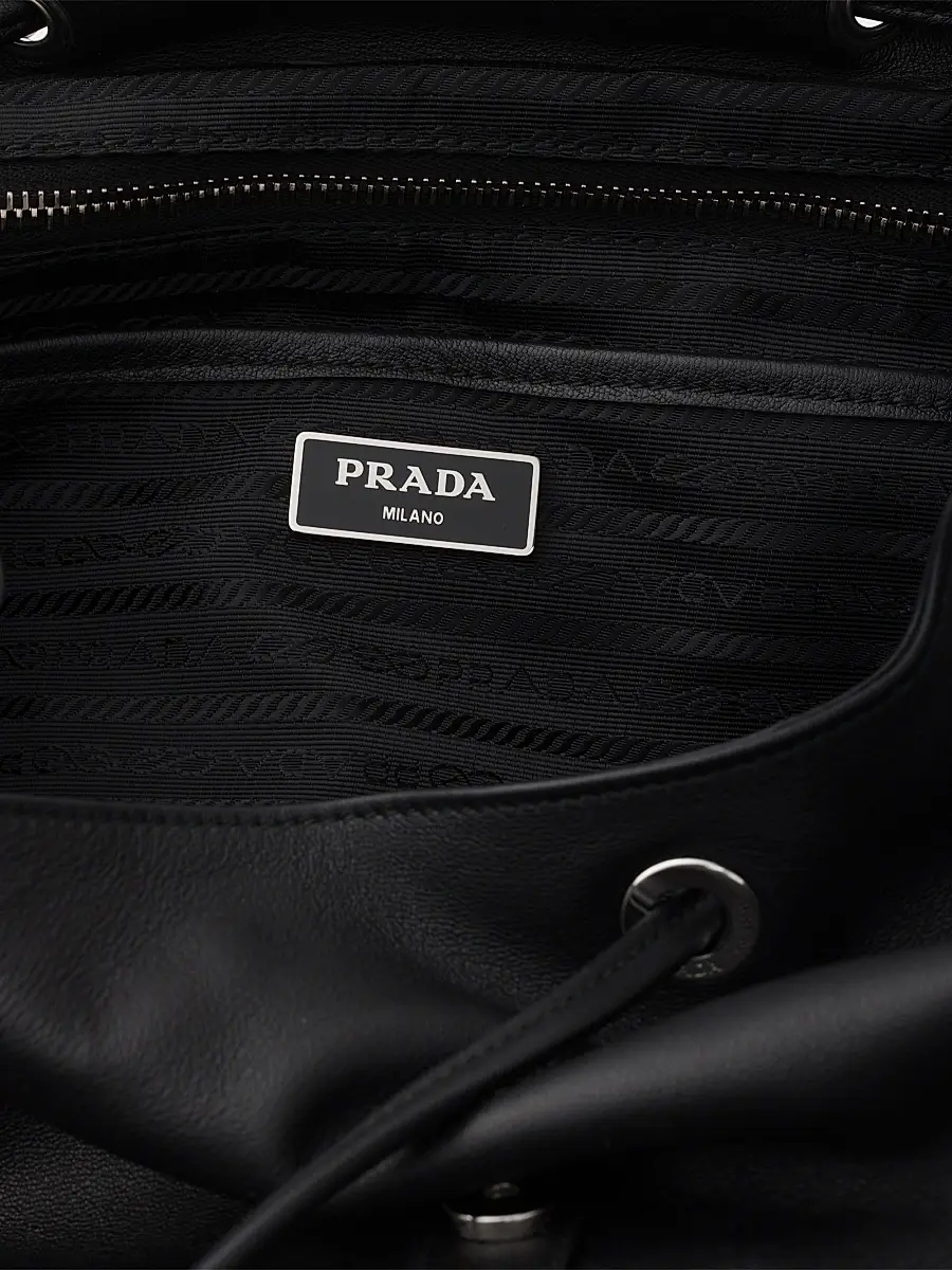 Prada Men's Leather Backpack | Thumbnail 7 Prada Men's Leather Backpack | Thumbnail 7