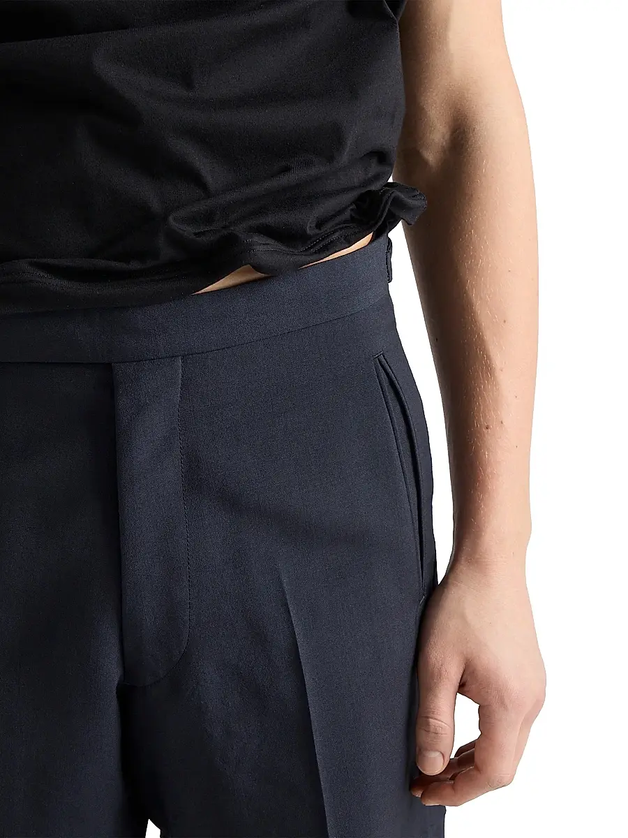 Prada Men's Shapeable Cotton T-Shirt - Black | Thumbnail 5 Prada Men's Shapeable Cotton T-Shirt - Black | Thumbnail 5