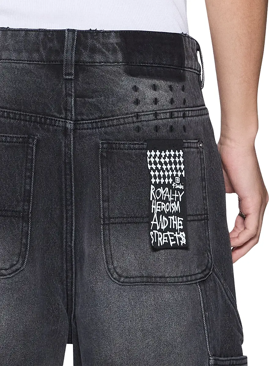 Ksubi Men's Future Memory Maxx Operator Denim Shorts - Black | Thumbnail 4 Ksubi Men's Future Memory Maxx Operator Denim Shorts - Black | Thumbnail 4
