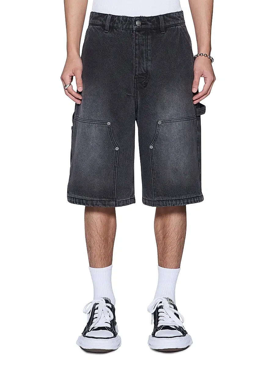 Men's Future Memory Maxx Operator Denim Shorts - Black
