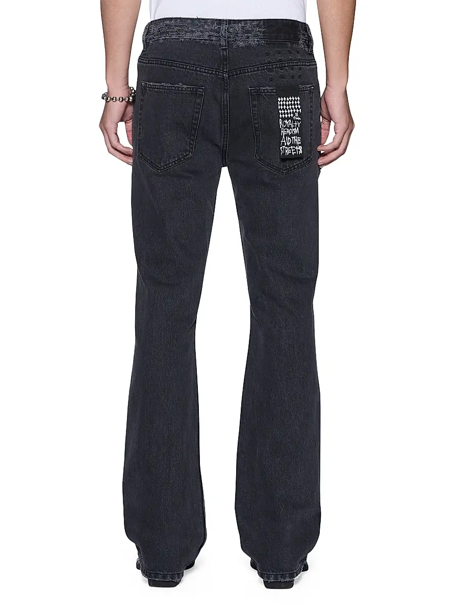 Ksubi Men's Future Memory Bronko Asher Trashed Boot-Cut Jeans | Thumbnail 3
