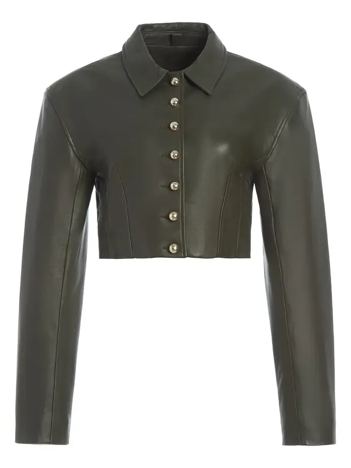 RÙADH The Arabella Lamb Leather Jacket