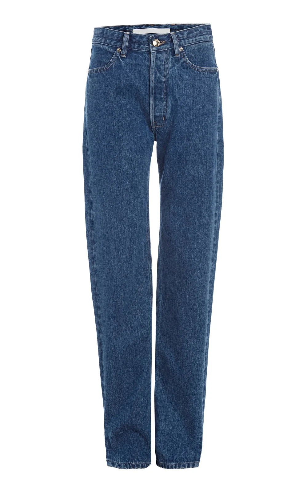 The Agnes Rigid Mid-Rise Straight-Leg Jeans