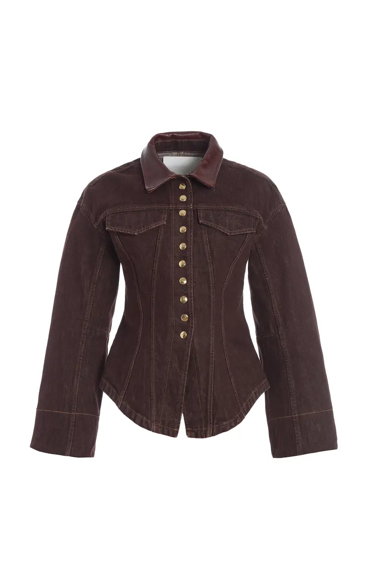 The Lennox Peplum Denim Jacket