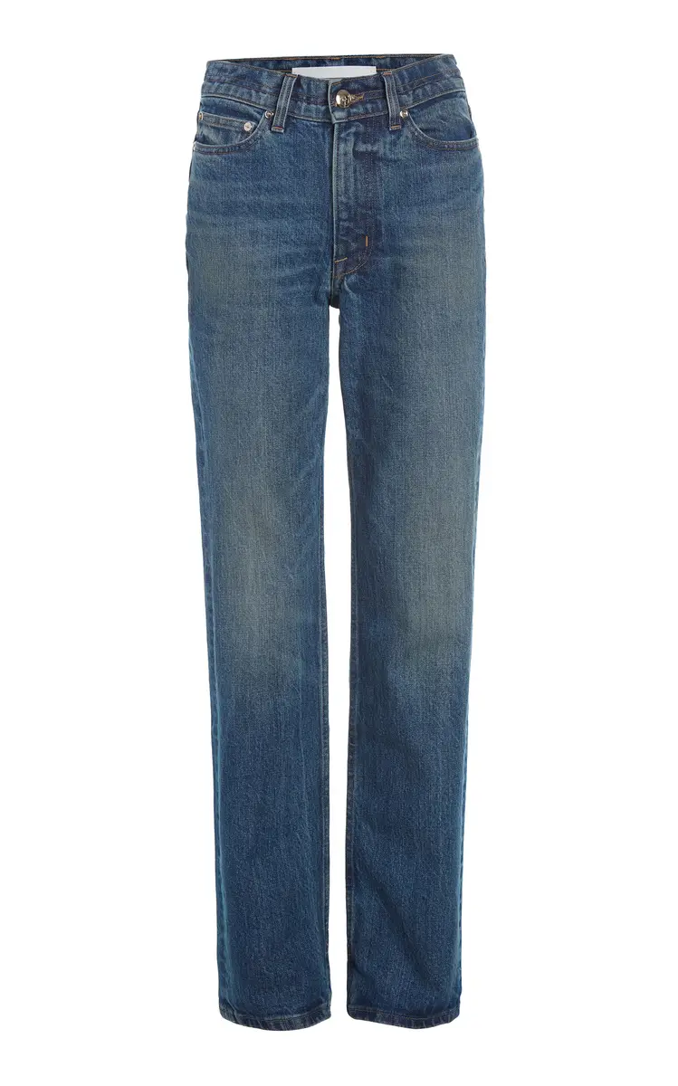 RÙADH The Cecile Rigid Mid-Rise Straight-Leg Jeans