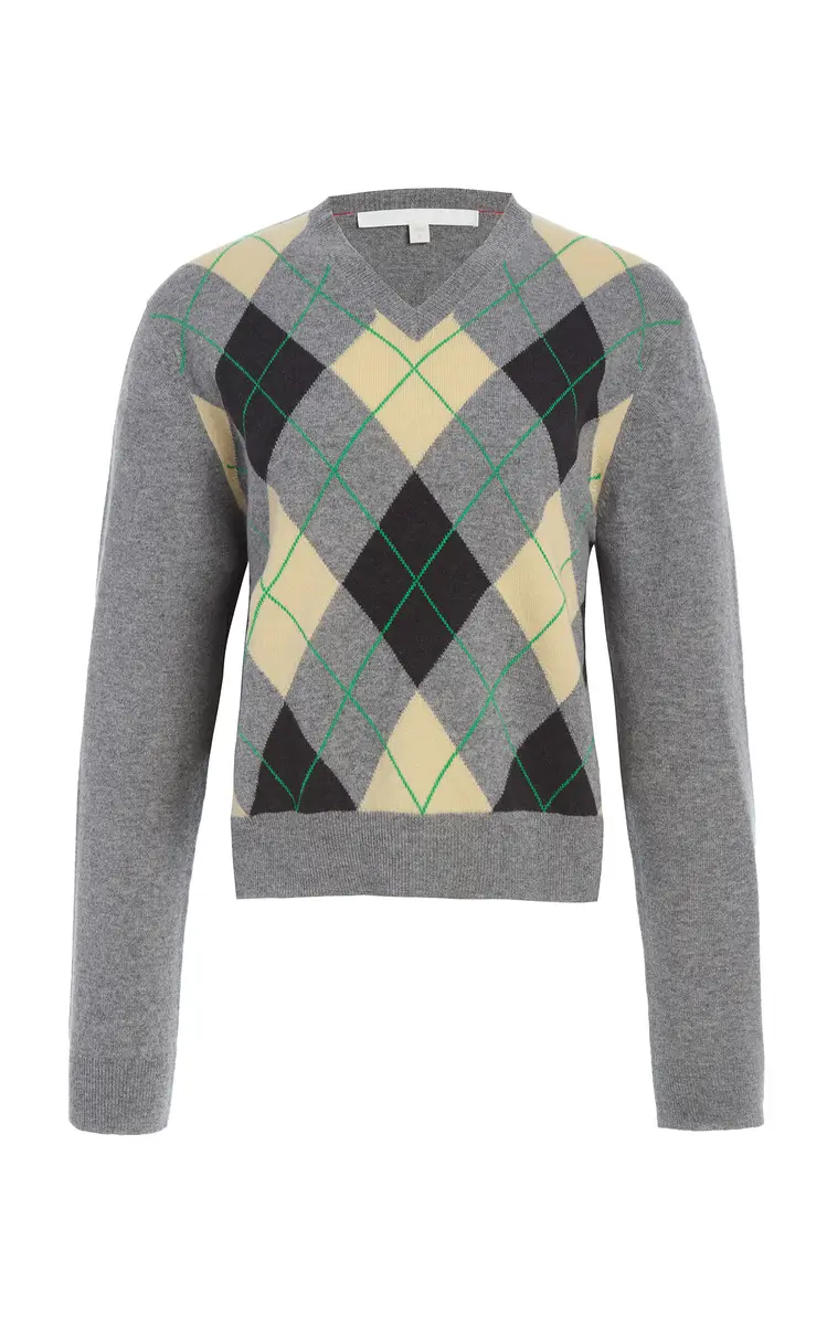 RÙADH The Academy Argyle Cashmere Sweater