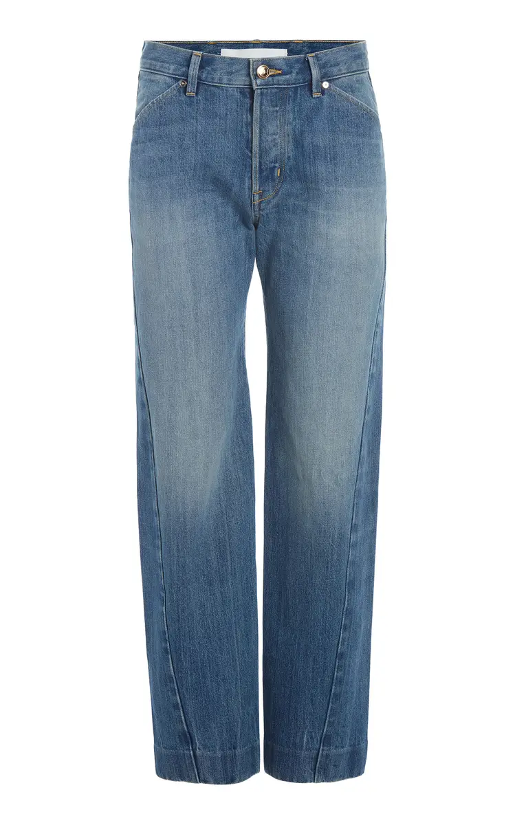 RÙADH The Bijou Rigid Low-Rise Wide-Leg Jeans