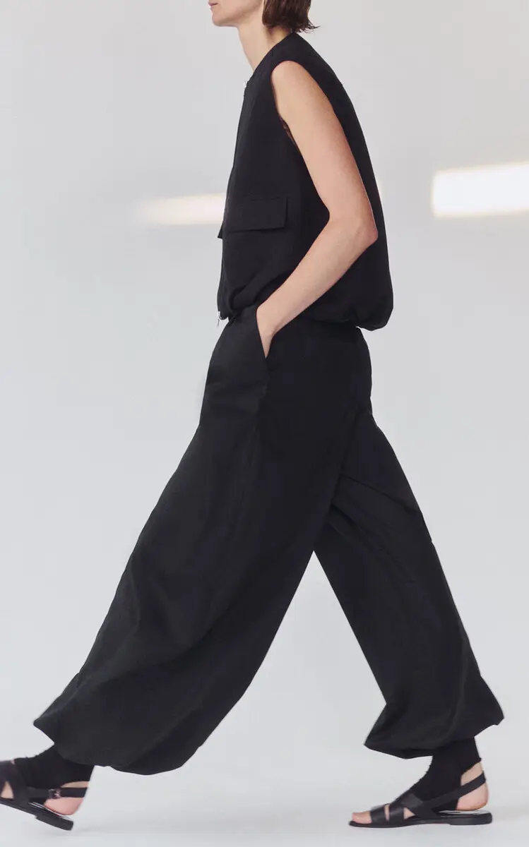 Adam Lippes Paperbag Cotton-Poplin Wide-Leg Pants | Thumbnail 2
