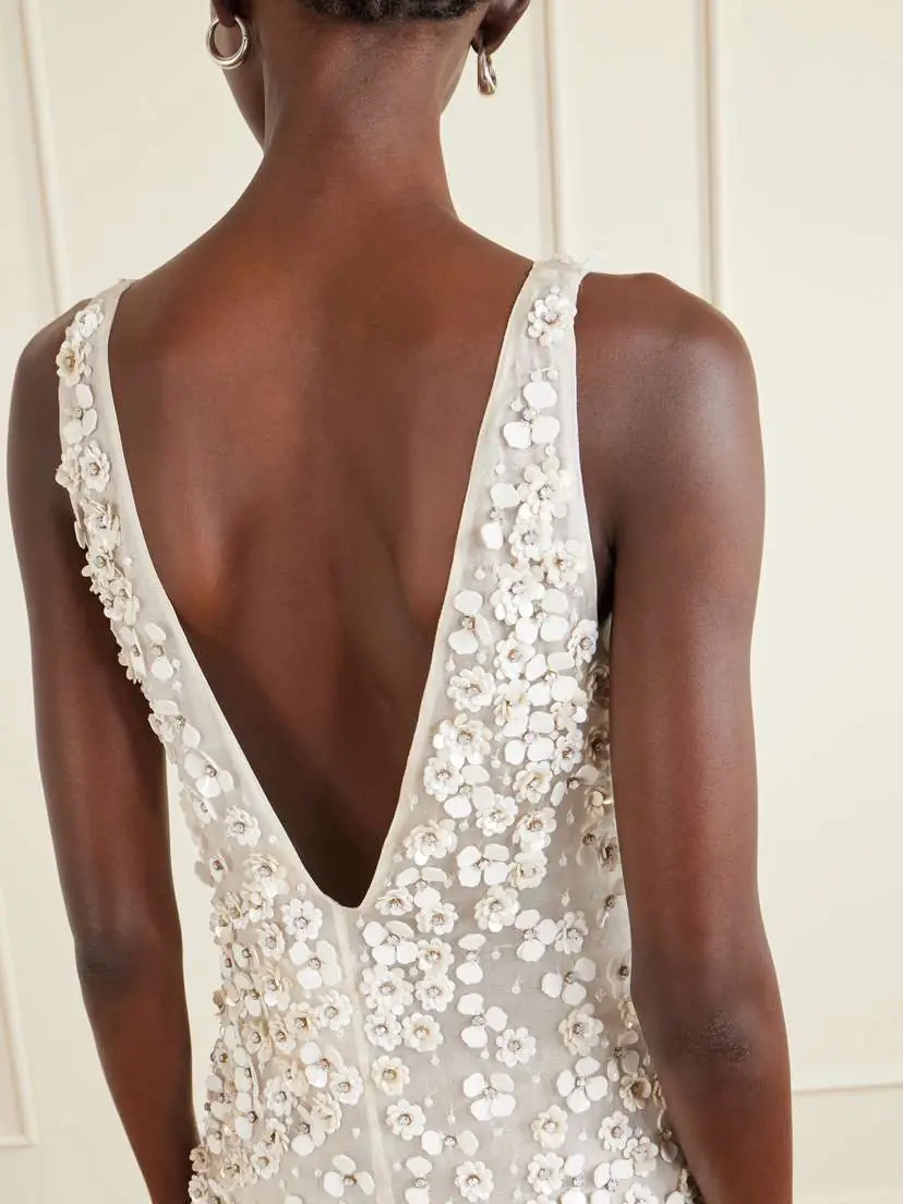 Cult Gaia Sapphira Floral-embellished Silk-organza Mini Dress | Thumbnail 5