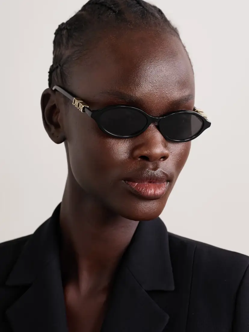 DIOR Eyewear Diortreasure R1i Embellished Oval-frame Acetate Sunglasses | Thumbnail 2 DIOR Eyewear Diortreasure R1i Embellished Oval-frame Acetate Sunglasses | Thumbnail 2