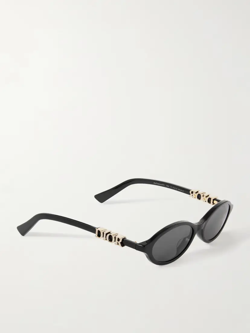DIOR Eyewear Diortreasure R1i Embellished Oval-frame Acetate Sunglasses | Thumbnail 3 DIOR Eyewear Diortreasure R1i Embellished Oval-frame Acetate Sunglasses | Thumbnail 3