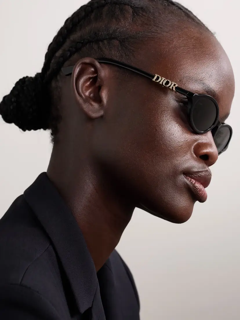 DIOR Eyewear Diortreasure R1i Embellished Oval-frame Acetate Sunglasses | Thumbnail 5 DIOR Eyewear Diortreasure R1i Embellished Oval-frame Acetate Sunglasses | Thumbnail 5