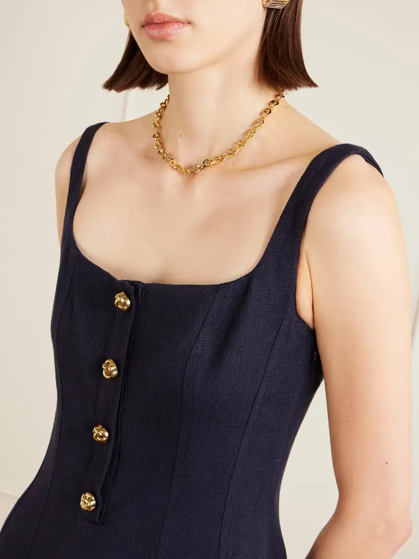 Altuzarra Orrie Paneled Cotton-blend Midi Dress | Thumbnail 4