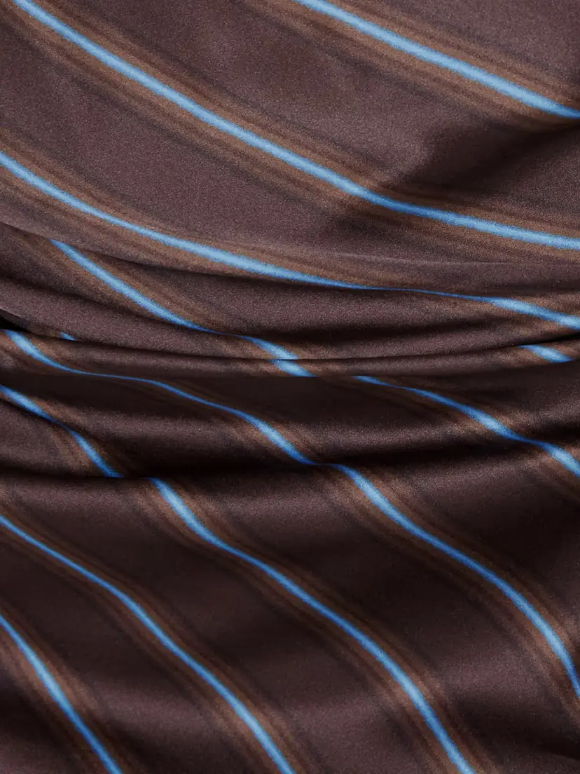 Staud Phare Draped Striped Stretch-silk Midi Dress | Thumbnail 4 Staud Phare Draped Striped Stretch-silk Midi Dress | Thumbnail 4