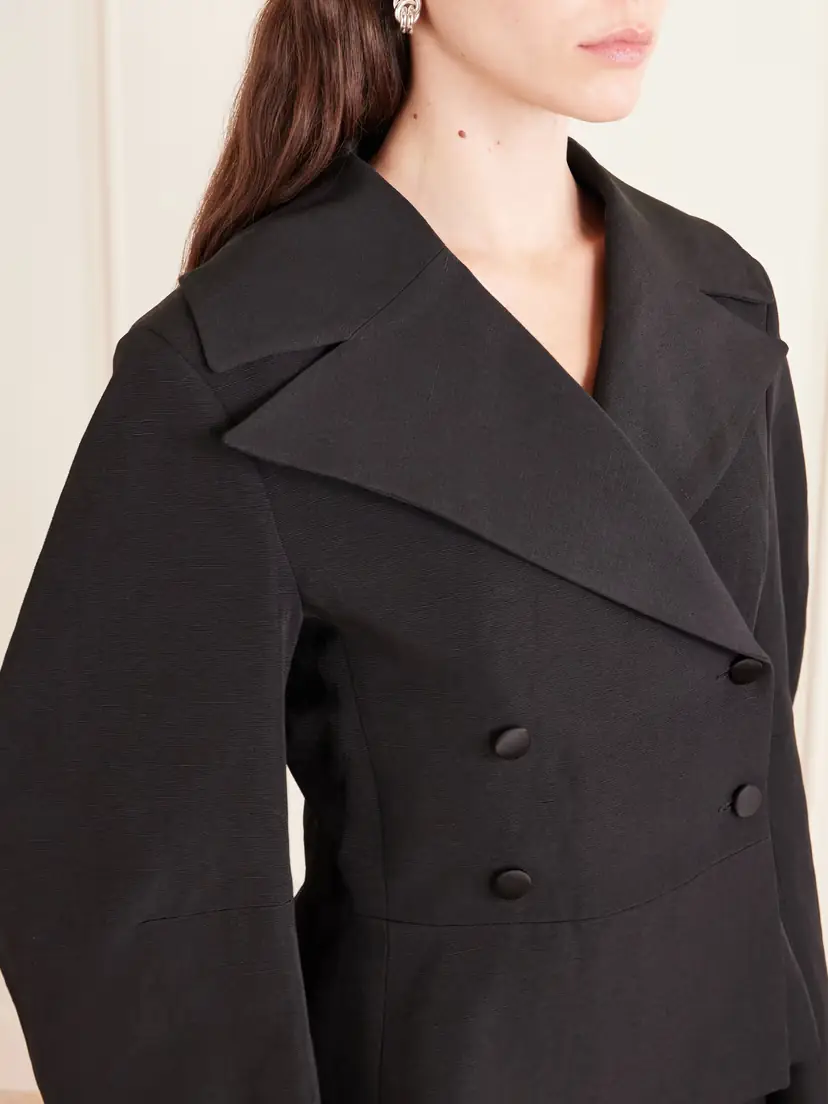 LIBEROWE Jiani Double-breasted Woven Blazer | Thumbnail 5