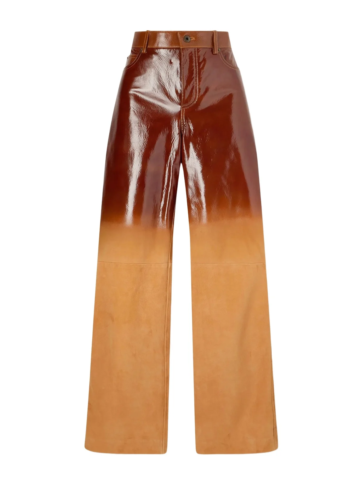 Dégradé Suede Straight-leg Pants Dégradé Suede Straight-leg Pants