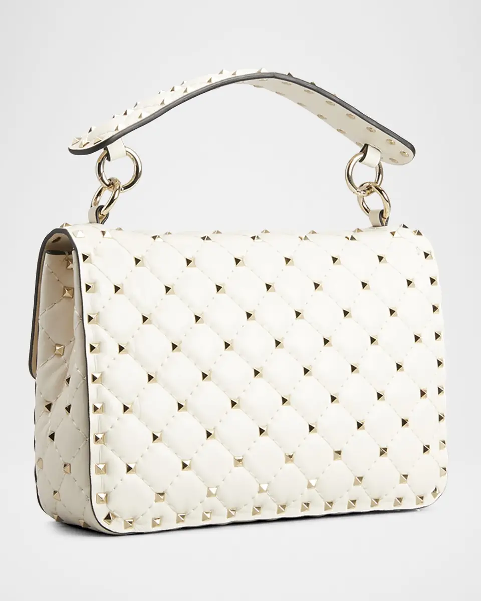 Valentino Garavani Rockstud Spike Medium Quilted Top-Handle Bag | Thumbnail 4