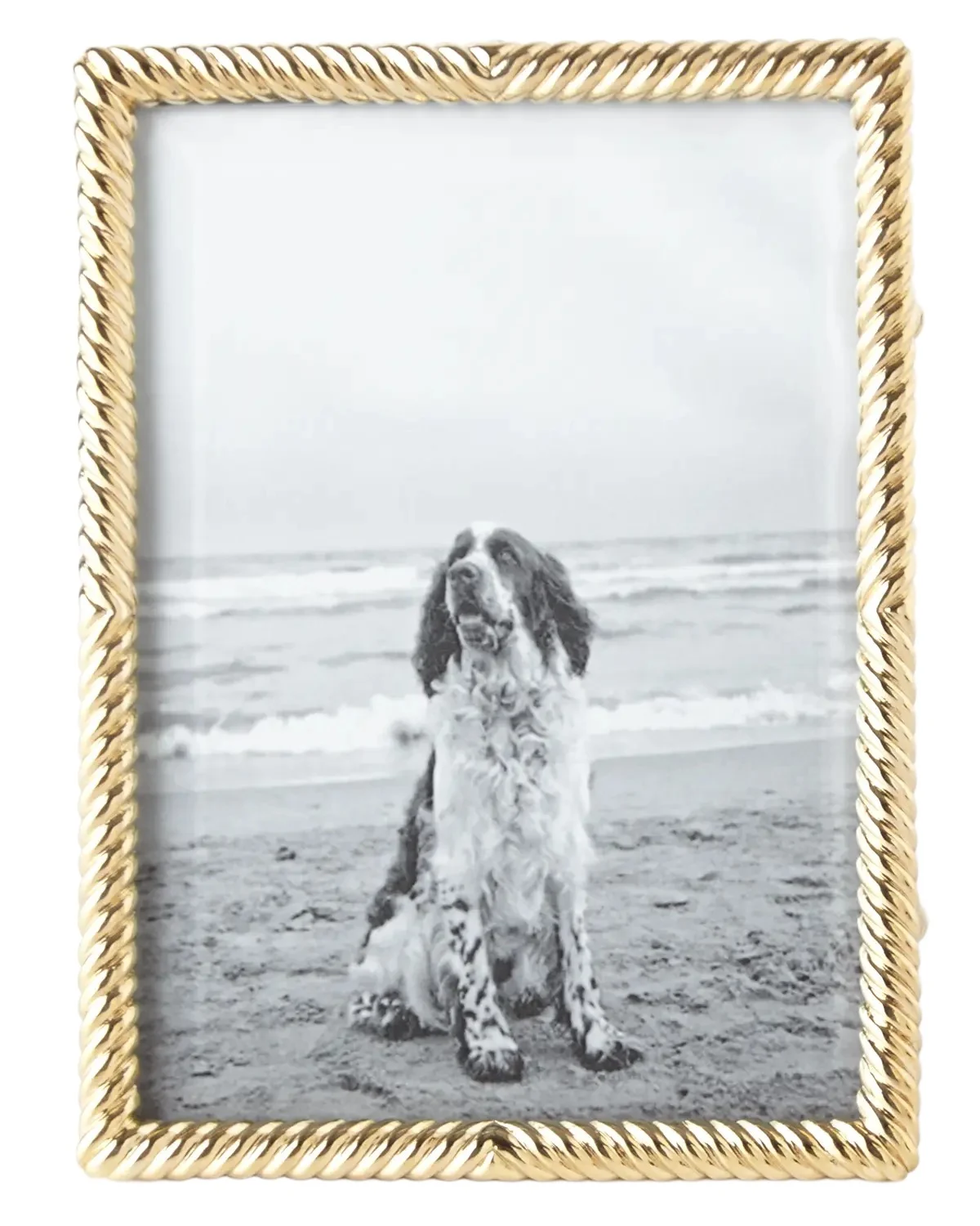 L'Objet Gold Deco Twist 5" x 7" Picture Frame