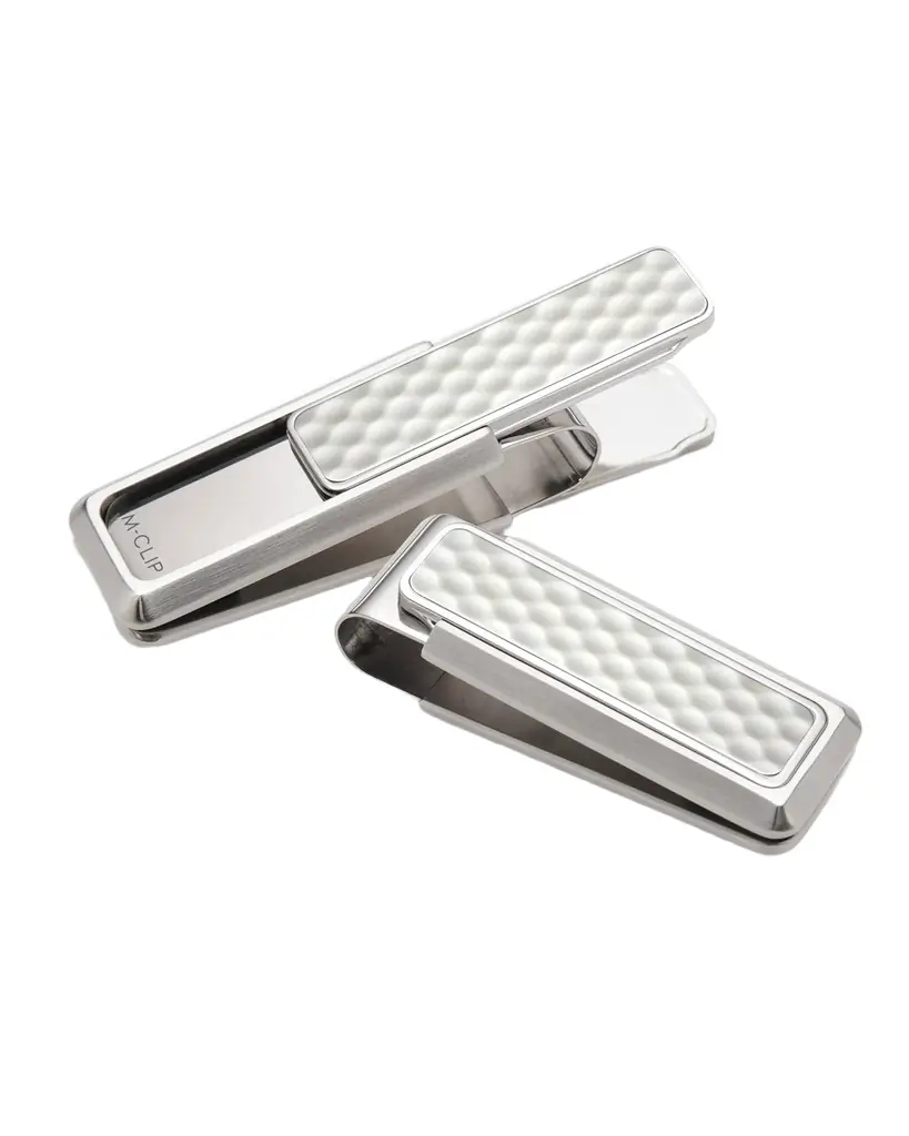 M Clip Golfball Stainless Steel Money Clip