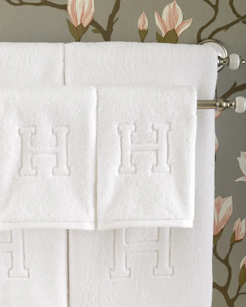 Matouk Auberge Monogrammed Fingertip Towel | Thumbnail 2 Matouk Auberge Monogrammed Fingertip Towel | Thumbnail 2