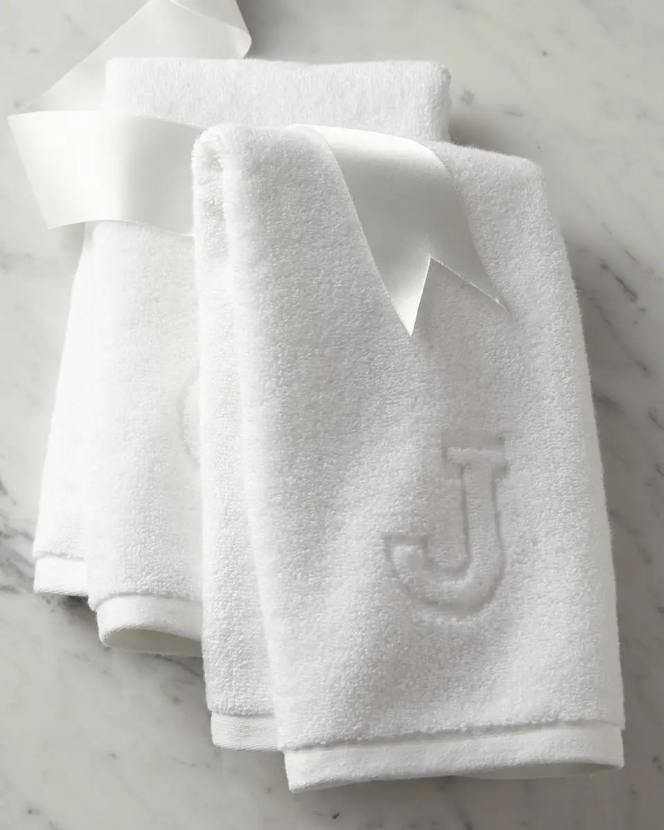 Matouk Auberge Monogrammed Fingertip Towel | Thumbnail 3 Matouk Auberge Monogrammed Fingertip Towel | Thumbnail 3