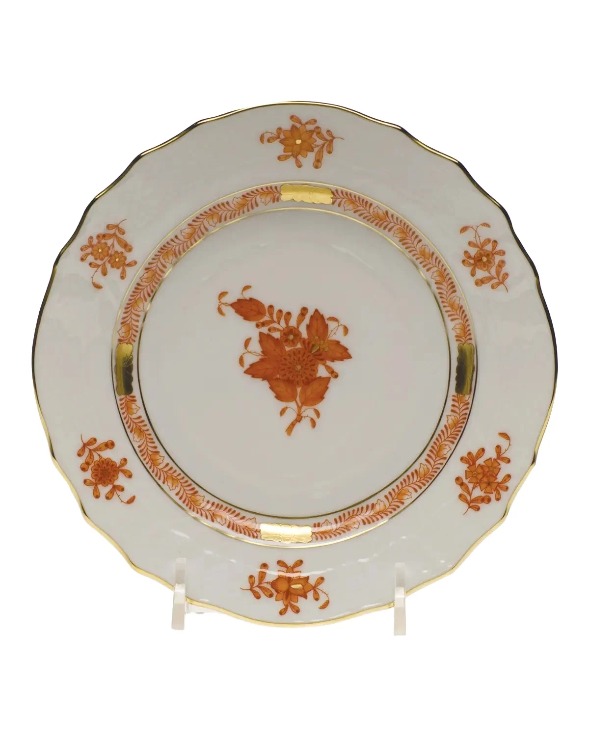 Herend Rust Chinese Bouquet Bread & Butter Plate