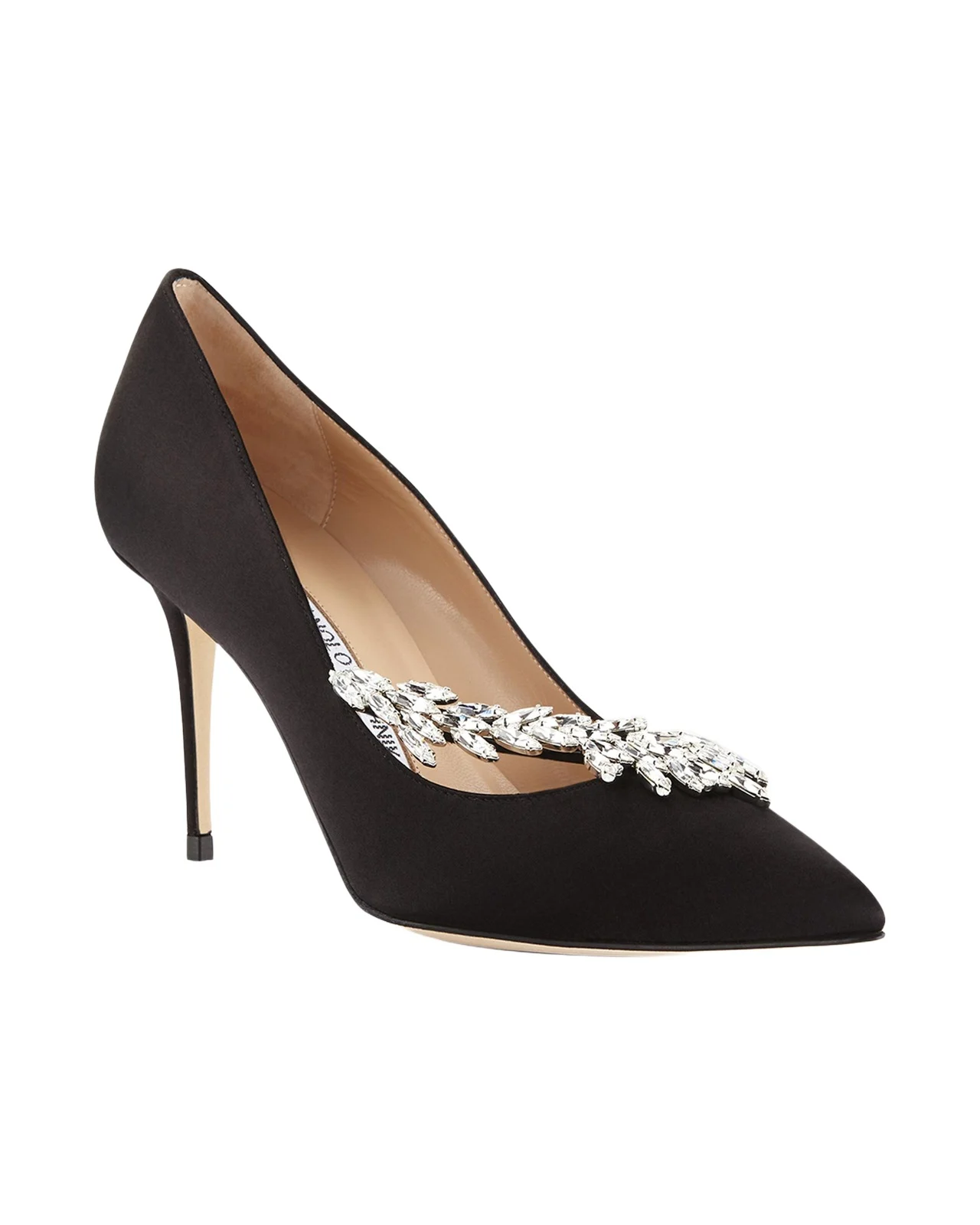 Nadira Jeweled Satin 90mm Pump Nadira Jeweled Satin 90mm Pump