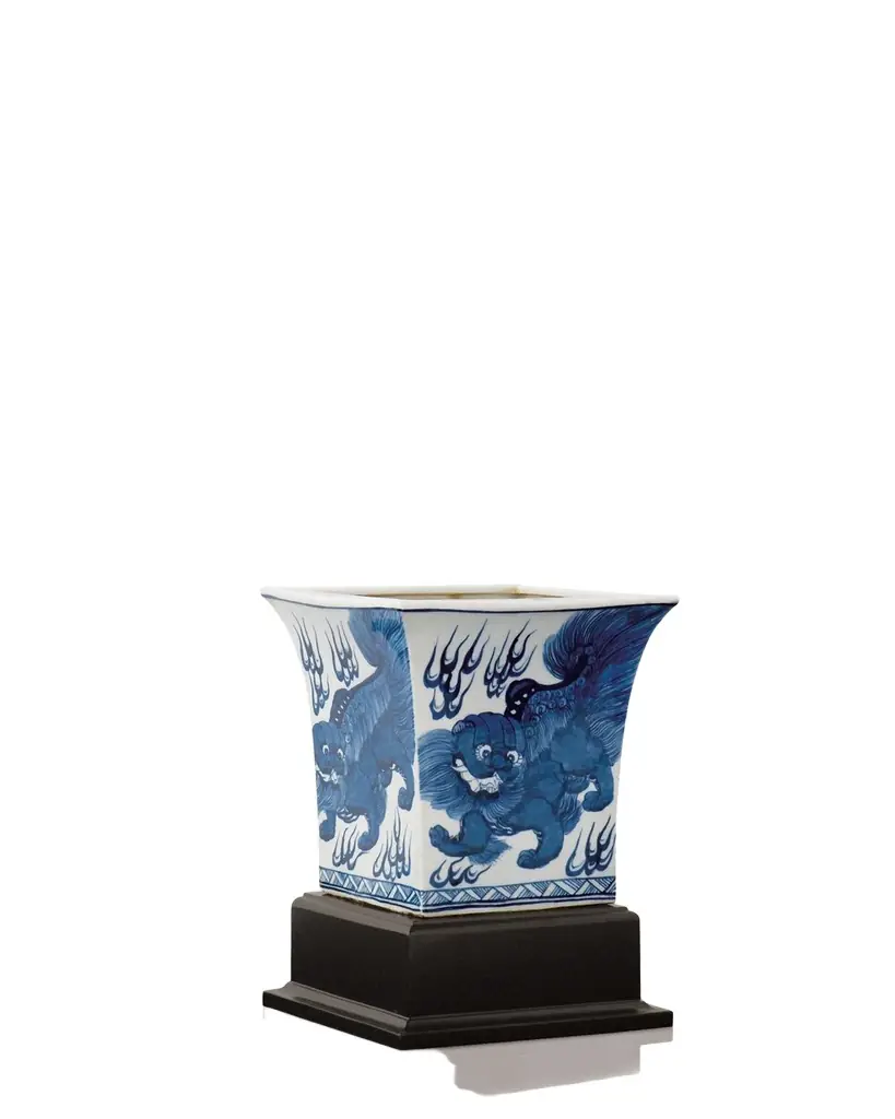 Port 68 Chow Square Planter with Stand | Image 1 Port 68 Chow Square Planter with Stand | Image 1