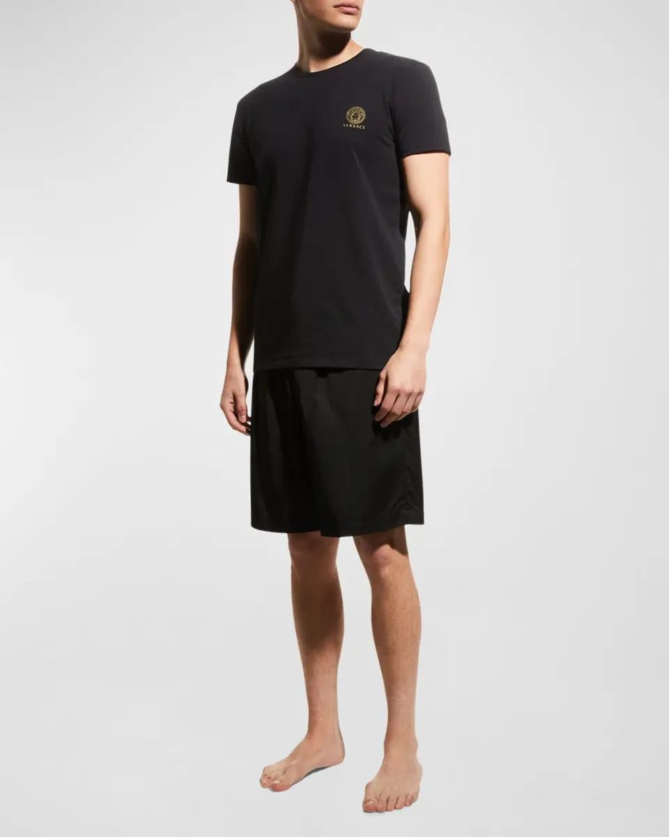 Versace Men's Medusa Logo Crewneck T-Shirt | Thumbnail 2