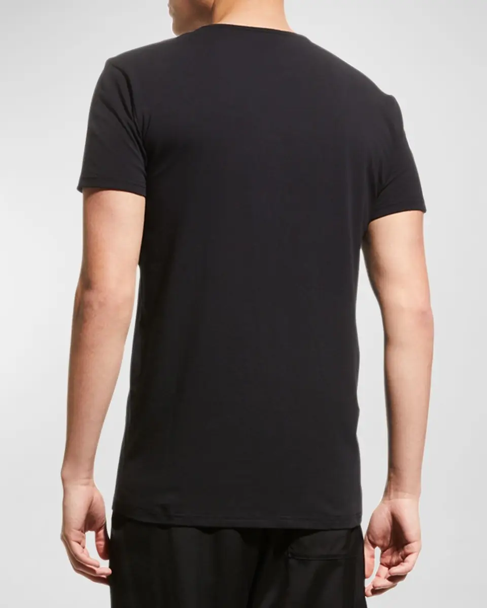 Versace Men's Medusa Logo Crewneck T-Shirt | Thumbnail 3