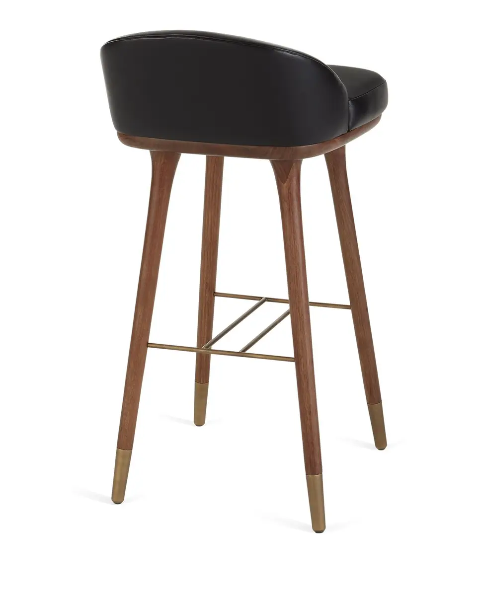 Arteriors Walsh Leather Bar Stool | Thumbnail 4